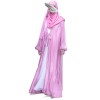 Shimmer 2 Layered Abaya -Bubblegum