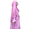 Shimmer 2 Layered Abaya -Bubblegum