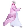 Shimmer 2 Layered Abaya -Bubblegum