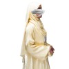 Shimmer 2 Layered Abaya-Lemon