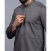 Men Kurta - Charcoal