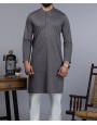 Men Kurta - Charcoal