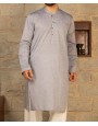 Men Kurta - Grey
