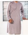 Men Kurta - Stone Grey