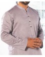Men Kurta - Stone Grey