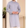 MEN PLAIN SLATE GREY KURTA