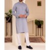 MEN PLAIN SLATE GREY KURTA