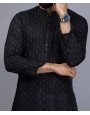 Men Kurta - Black