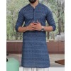 Men Kurta - Blue