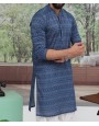 Men Kurta - Blue