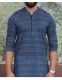 Men Kurta - Blue