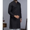 Men Kurta - Black