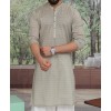 Men Kurta - Beige