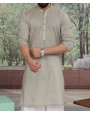 Men Kurta - Beige