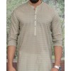 MEN  PRINTED BEIGE COLOR KURTA