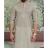 MEN  PRINTED BEIGE COLOR KURTA