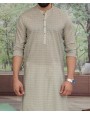 Men Kurta - Beige