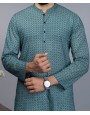 Men Kurta - Green