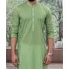 Men Kurta - Green