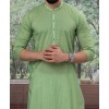 MEN KURTA PRINTED GREEN