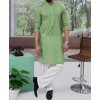 MEN KURTA PRINTED GREEN