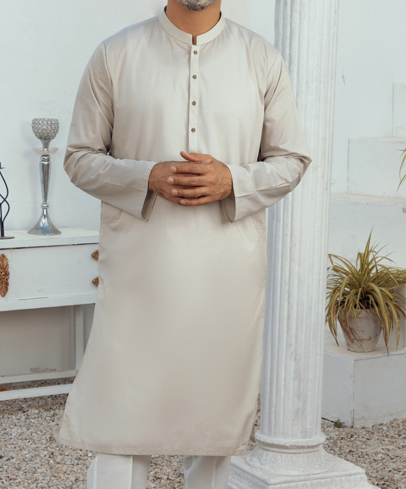 Men Kurta - Off White