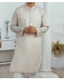 Men Kurta - Off White