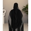 Bisht Abaya - Black-Gray
