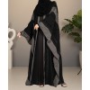 Bisht Abaya - Black-Gray