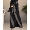 Bisht Abaya - Black-Gray