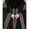Bisht Abaya - Black-Gray