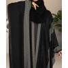 Bisht Abaya - Black-Gray