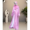 Shimmer Abaya -Bubblegum
