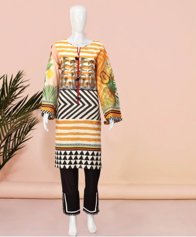 Floral Bell 1Pc Stitched Kurti