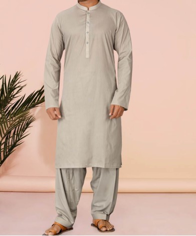 Men Shalwar Kameez - Light Green