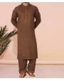 Men Shalwar Kameez - Brown