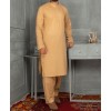 Men Kameez Shalwar Plain Khaki