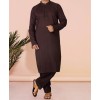 Men Kameez Shalwar Plain Chocolate