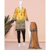 Bright Yellow 3 Pc Stitched Suit