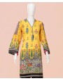 Bright Yellow 3 Pc Stitched Suit