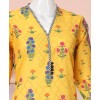 Bright Yellow 3 Pc Stitched Suit