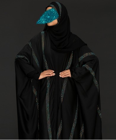 Bisht 4 Pcs Set Abaya - Multi Shine