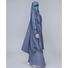 Jilbab 3 Piece Set - Cool Grey