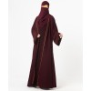 Cairo 5 Pc Set Abaya - Mulberry