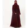 Cairo 5Pc Set Abaya - Mulberry