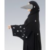 Heart 4 Pc Set Abaya - Silver