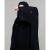 Qamar Collection Abaya - Neon Pink