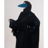 Qamar Collection Abaya - Aqua