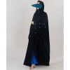 Qamar Collection Abaya - Aqua