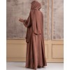 Al-Anaaqa 3 Pc Set Abaya-Bronze